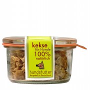 Möhren NICHT BIO Snacks weiche vegane Kekse 165ml/80g im Vakuumglas Hund Keks Hundsfutter