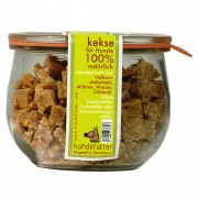 Möhren NICHT BIO Snacks weiche vegane Kekse 580ml/220g im Vakuumglas Hund Keks Hundsfutter