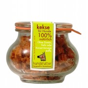 Rote Paprika NICHT BIO Snacks weiche vegane Kekse 220ml/80g im Vakuumglas Hund Keks Hundsfutter