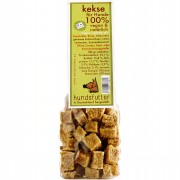 Birne mit gekeimten Kichererbsen NICHT BIO Snack knusprige Würfel 75g Tüte Hund Snack Hundsfutter
